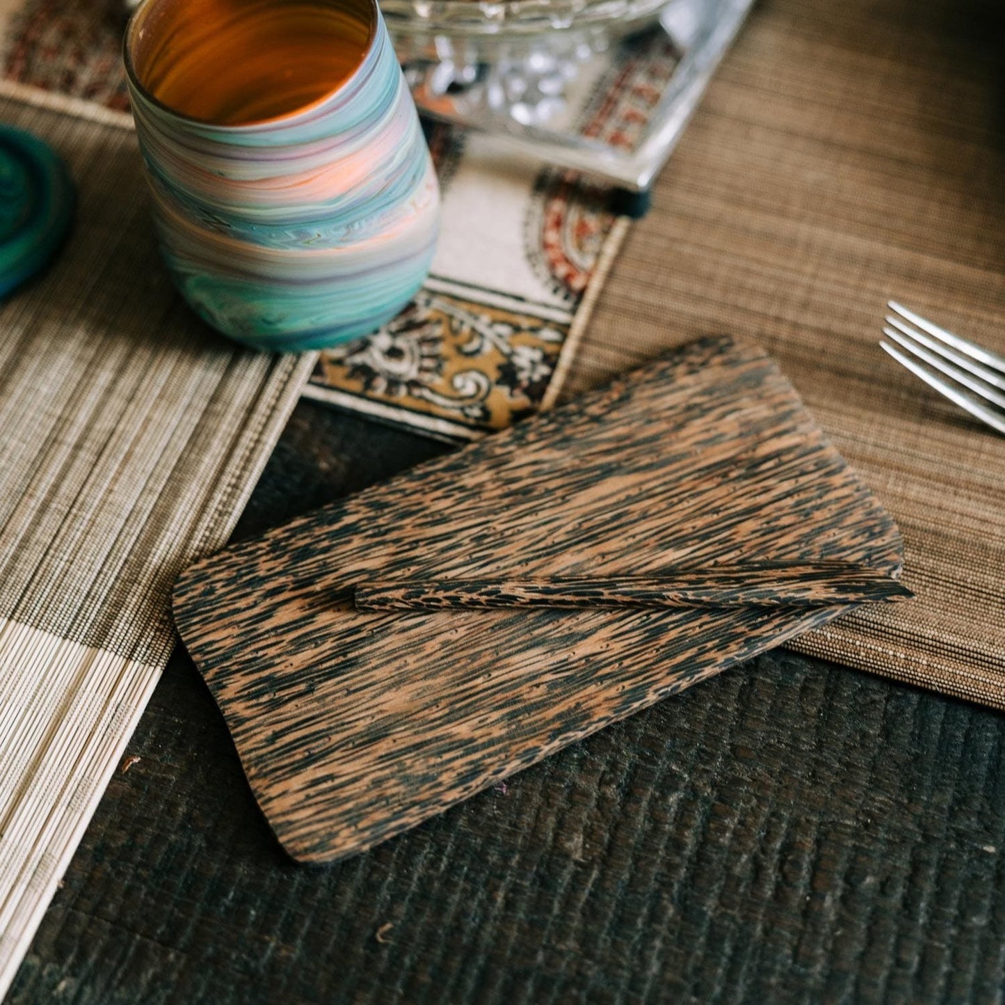 Palm Wood Serving Dish