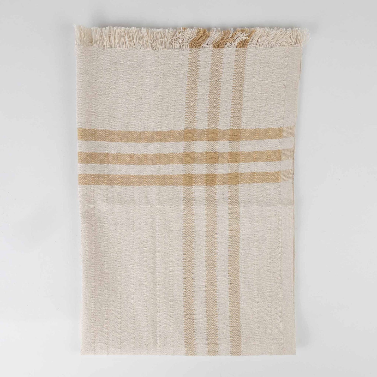 Sunny Stripe Checked Tea Towel